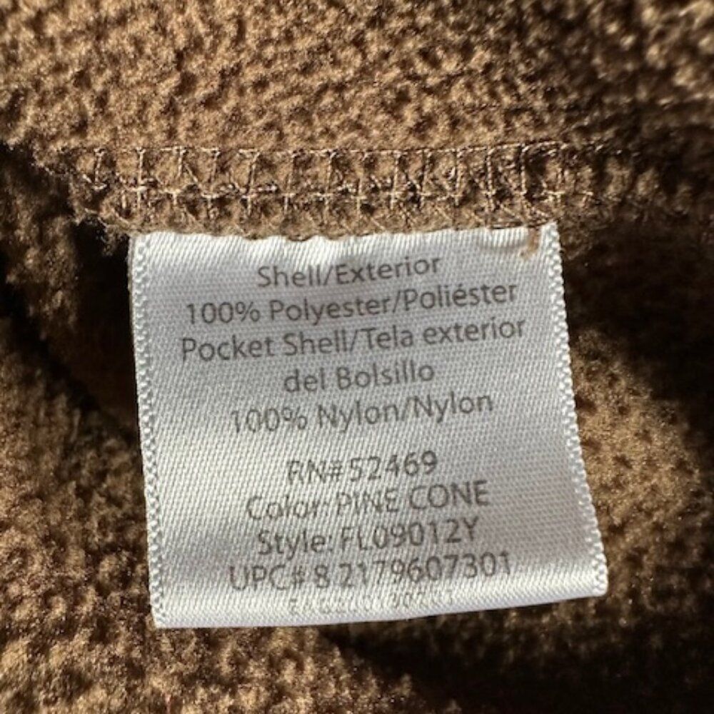 Faded Glory Brown Fuzzy Fleece Jacket   8650 - Picture 9 of 9